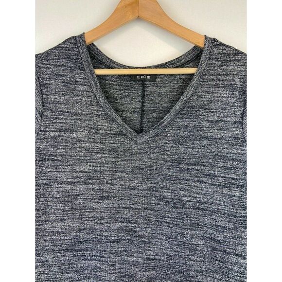 MBLM Women's Asymmetrical Top Shirt in Charcoal Size Large - Picture 3 of 9